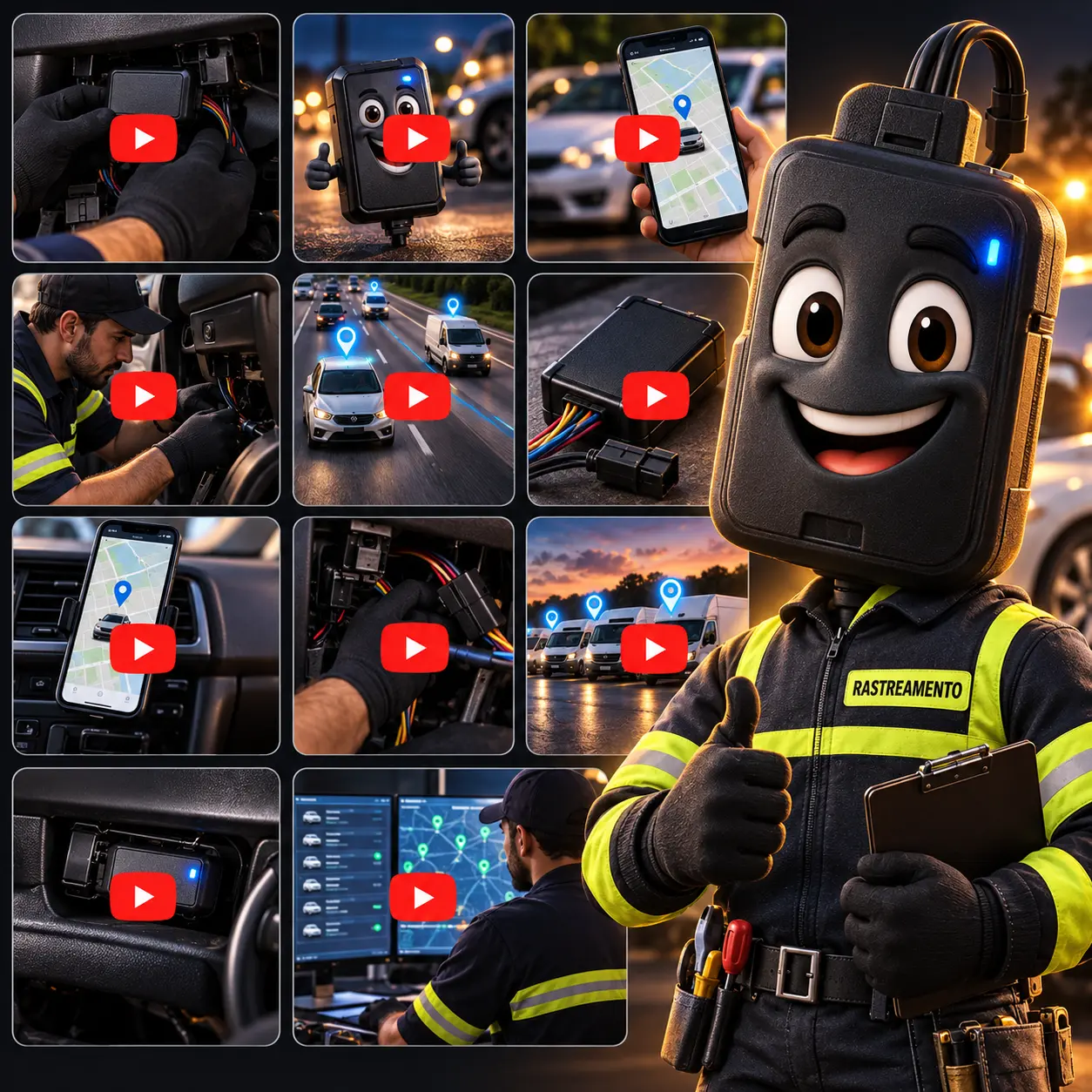 Kit de mídias para Rastreamento Veicular